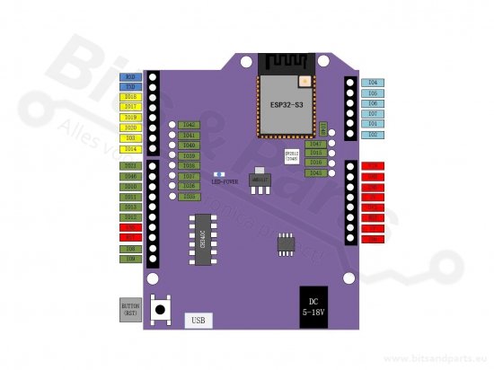 ESP32-S3 DevKitC N16R8 WROOM UNO-compatible Development Board WiFi/Bluetoot